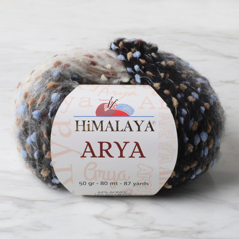 Himalaya Arya Siyah El Örgü İpi - 76614
